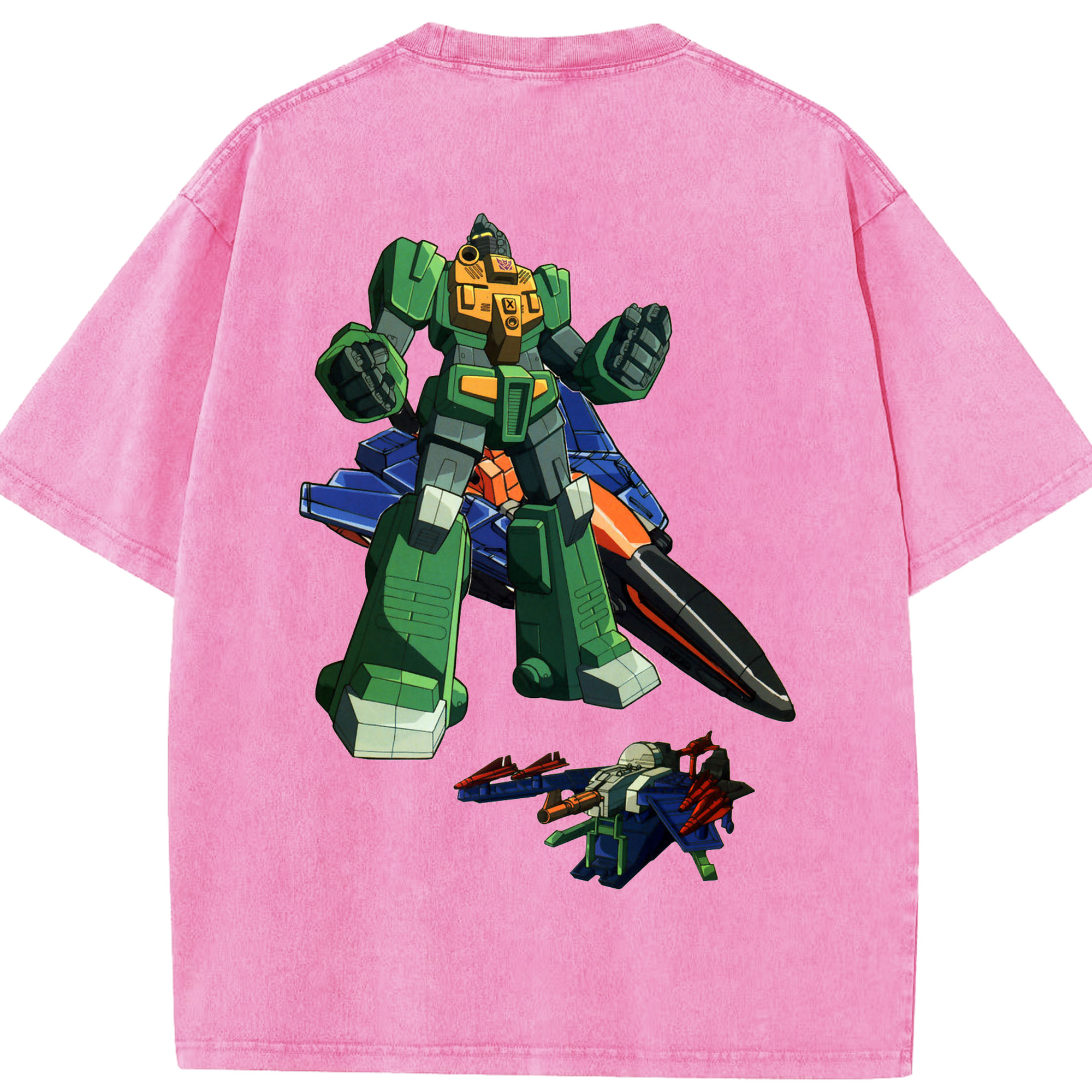 （画像用）  綿100% ヴィンテージ風 半袖Tシャツ（背面プリント）